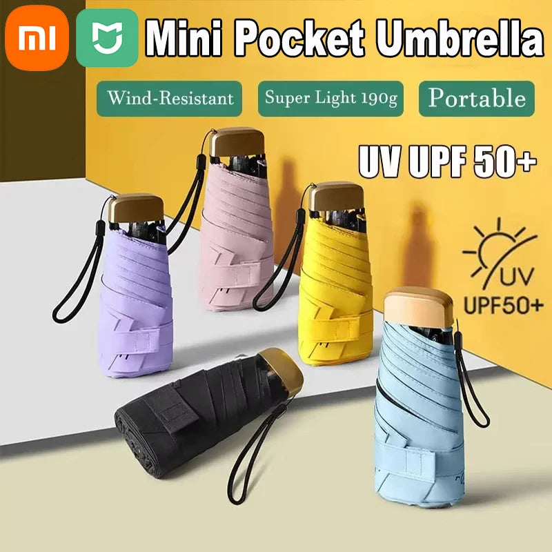 Ultraleichter kleiner Taschen-Regenschirm faltbar mit UV-Schutz