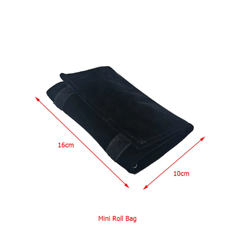 Eleganter Reise Schmuck Organizer aus Samt – Aufrollbar & Faltbar