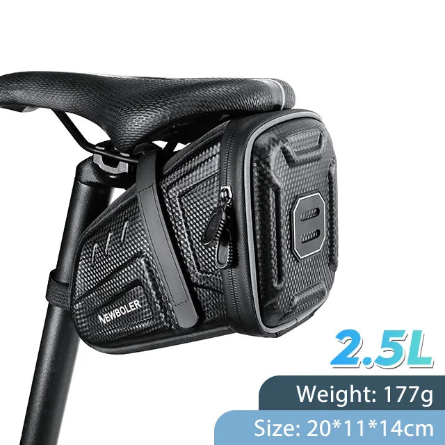 Wasserdichte - reflektierende Fahrradtasche MTB/Rennrad, 1,5L oder 2,5L