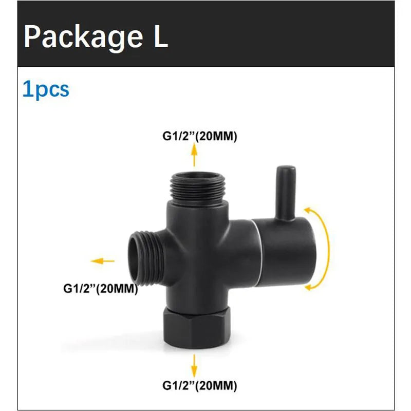 Handbrause Bidet WC Spritzpistole Duschkopf schwarz für Bad WC Einsatz