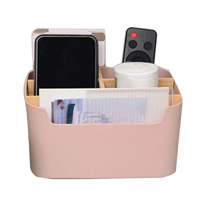 Holz Schreibtisch Organizer mit 5 Fächern multifunktional Büro Stifthalter