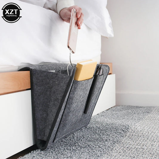 Filz Nachttisch Organizer für Bett Sofa mit vielseitigen Taschen Stauraum