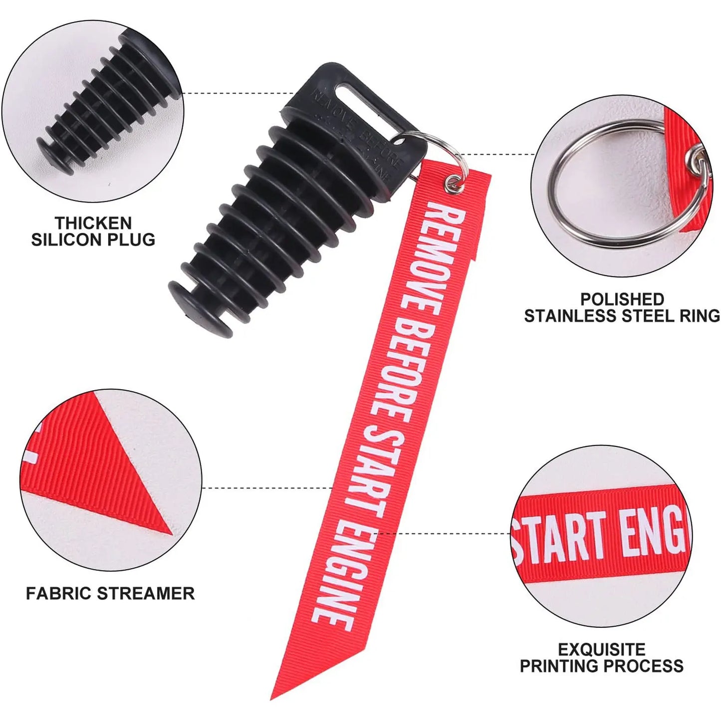 Robuster Gummi Auspuffstopfen für Endrohrschutz und Reinigung