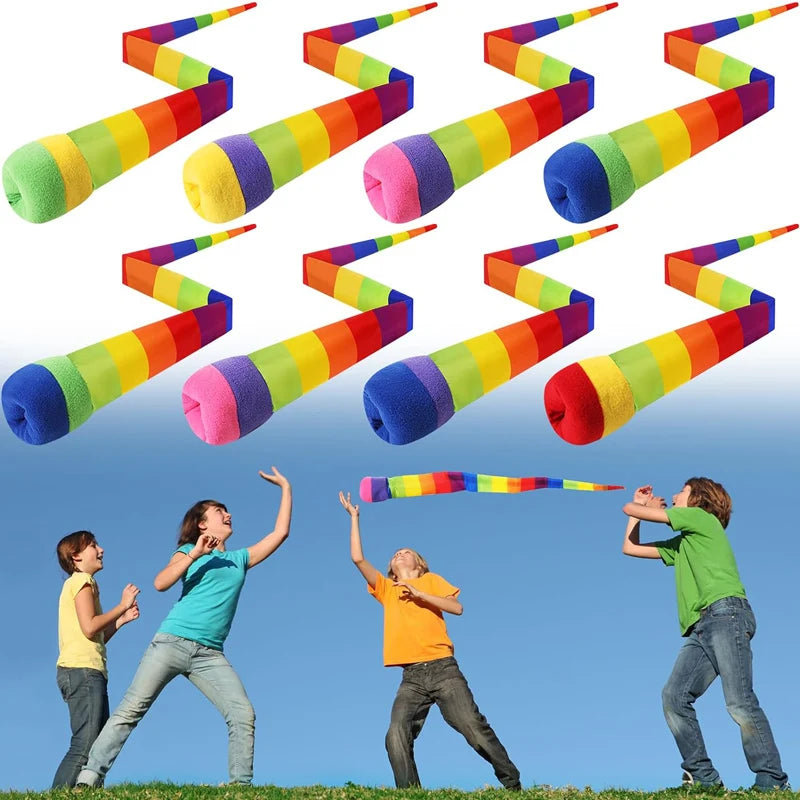 Regenbogen Meteorball für Outdoor Spiele - Motoriktraining | 90cm Wurfball