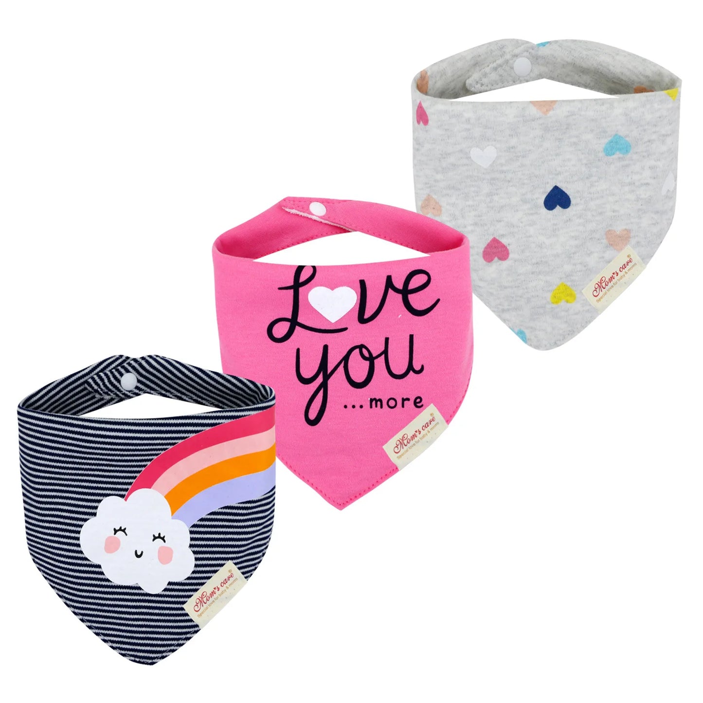 Weiches 3-teiliges Baby-Speicheltuch Set für Jungen - Mädchen – saugfähig, unisex