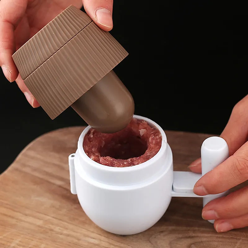 2 teiliger Fleischbällchenformer aus Kunststoff für Küche und DIY-Yabubest - Home & More