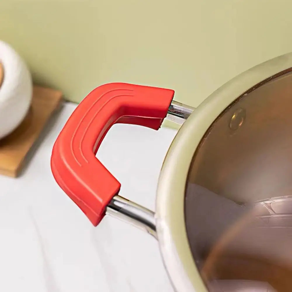 2er Set Silikon Hitzeschutz Griffabdeckung für Töpfe und Pfannen