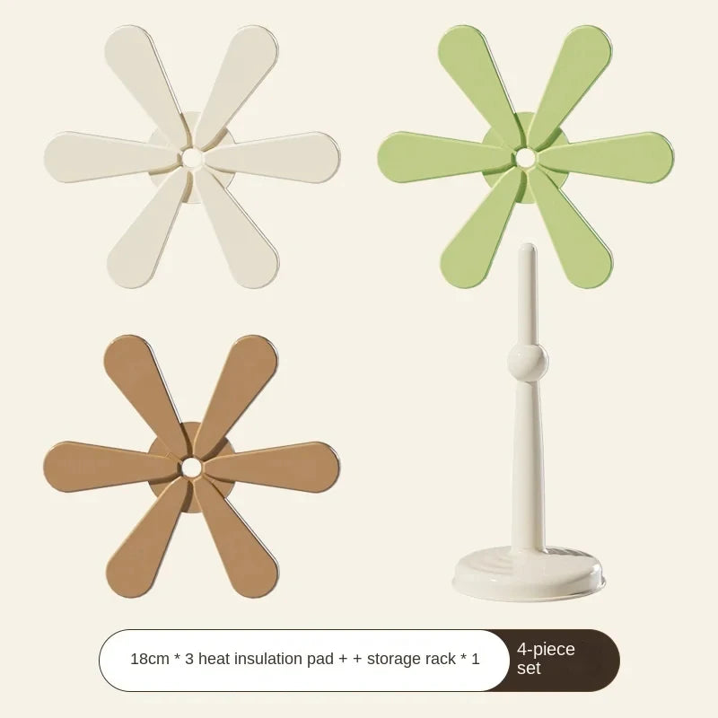 Hitzebeständige Baum-Design Untersetzer aus Silikon für Tischschutz