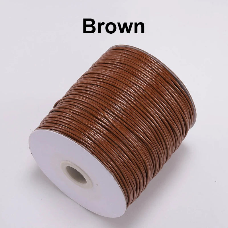 Vielseitige gewachste PU Leder Schnur für DIY Schmuck 20m