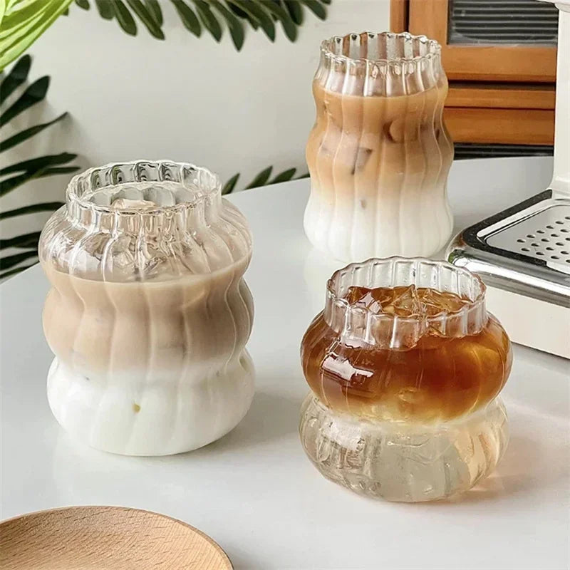 Klares Glas Tumbler Set 1 2 Stück hitzebeständig modern