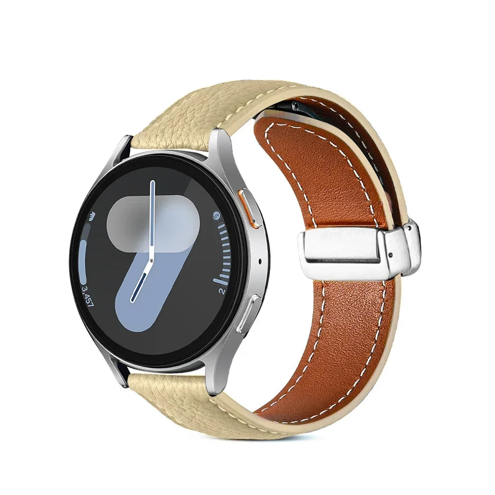 22 mm Lederarmband mit Magnetschnalle für Xiaomi Redmi Watch