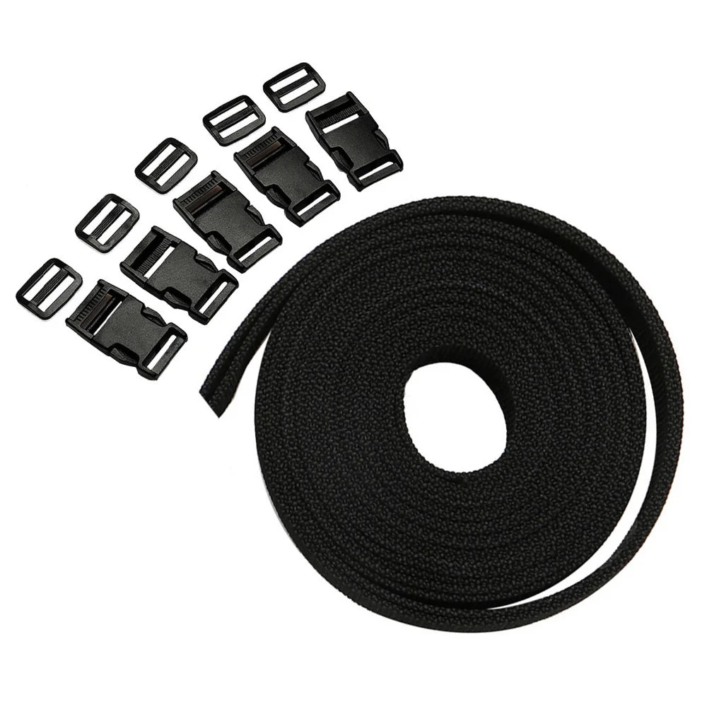 11-teiliges Nylon Gurtband Set für DIY Rucksack Gepäck Reparatur