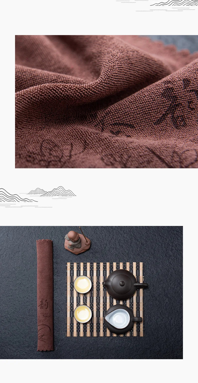 Saugfähiges Rotes Küchengeschirrtuch aus Faser-Yabubestshop