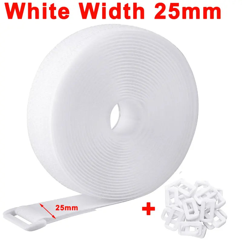 Wiederverwendbare Befestigungsgurte Nylon mit Klettverschluss und Schnallen-Yabubest - Home & More