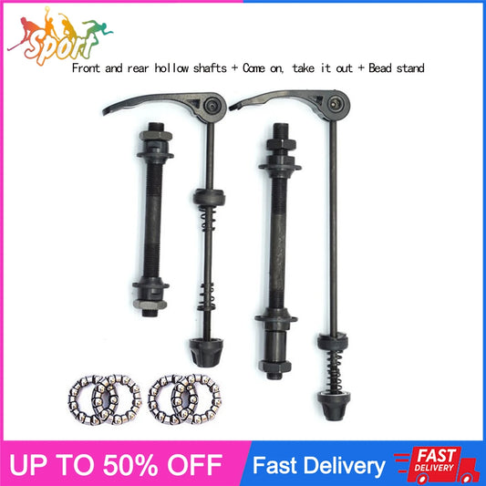 Stahl Fahrrad Schnellspanner Set MTB – Vorder- und Hinterachse QR 108/145mm