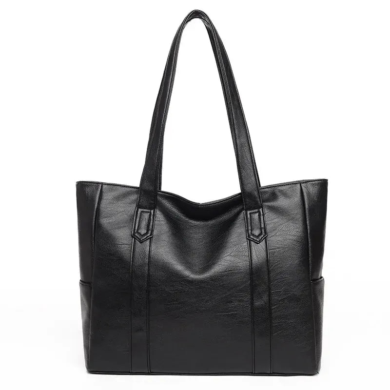 Große PU Leder Umhängetasche Damen Vintage Stil – Viel Stauraum - Komfort