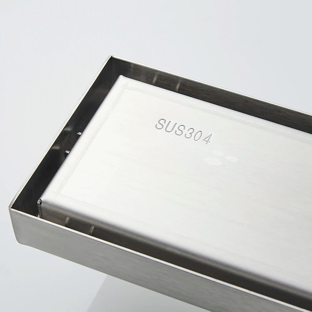 Unsichtbarer Badezimmer Bodenablauf Edelstahl 20-50 cm Quadratischer Abfluss