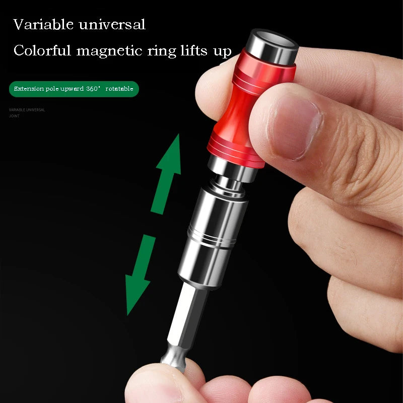 360° Schwenkbarer magnetischer Bohrwinkeladapter mit Sechskantschaft