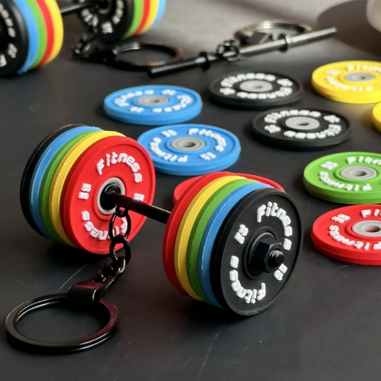 Silikon-Hantel-Schlüsselanhänger für Fitness-Enthusiasten