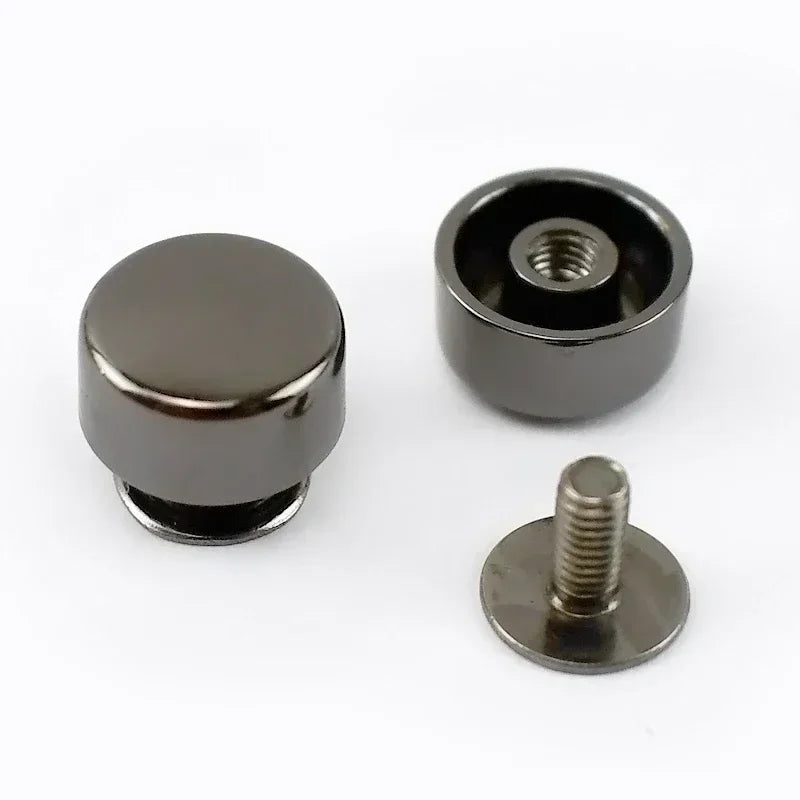 10 50 Stück runde Metallnieten Schrauben für DIY Leder Taschen Gürtel