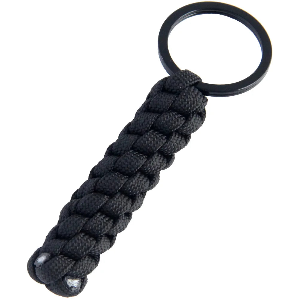 Paracord Schlüsselbund Outdoor – Taktisches geflochtenes Überlebensseil Zubehör