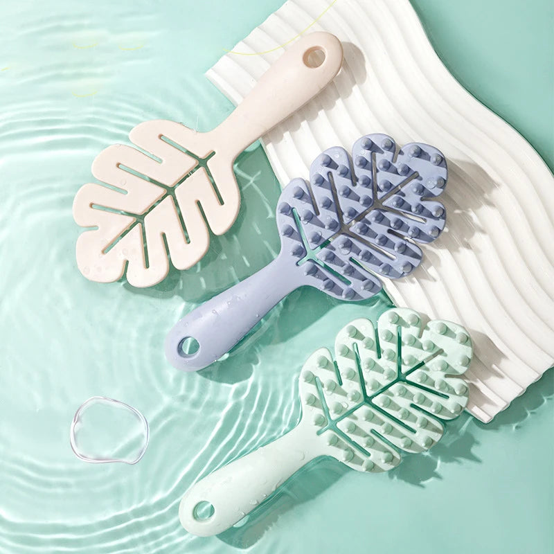 Kopfhaut Massagekamm mit langem Griff für entspannende Reinigung & Pflege