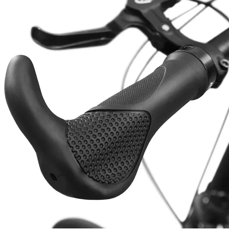 Ergonomische Fahrradgriffe mit verlängerter rutschfester Stange