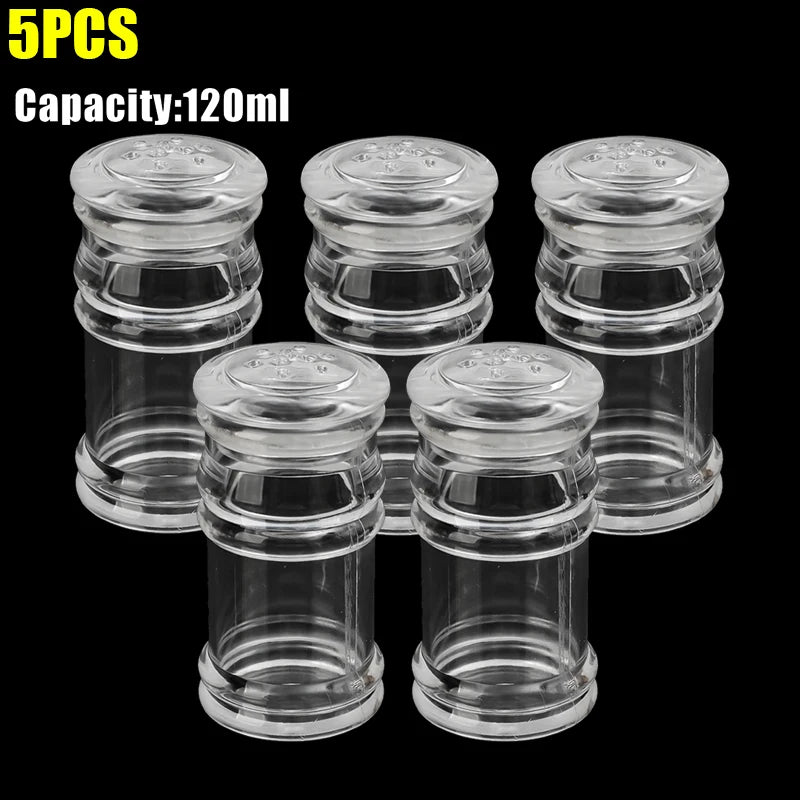 70 110 120 ml Acryl Gewürzgläser Salz Pfeffer Shaker Nachfüllbar