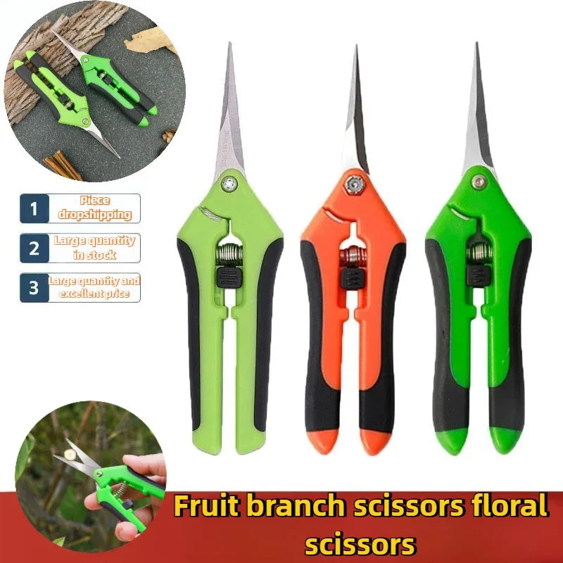 Ergonomische Gartenschere für präzises Schneiden von Pflanzen und Zweigen