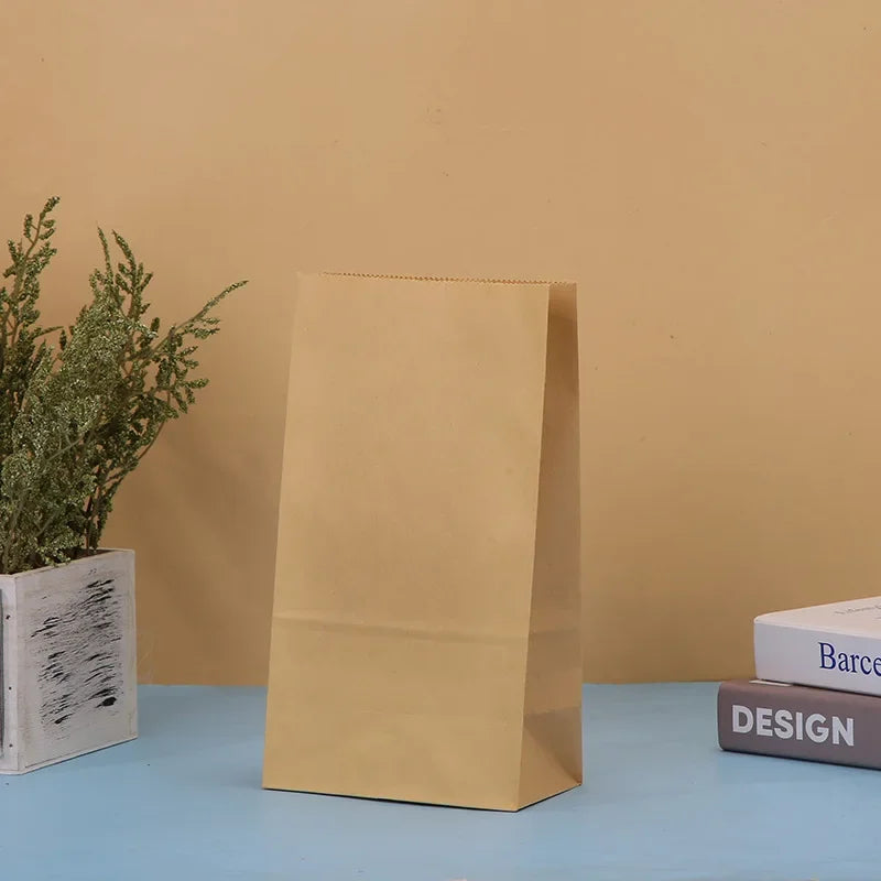 Bunte Kraftpapier Taschen für Lebensmittel und Geschenke Bunt