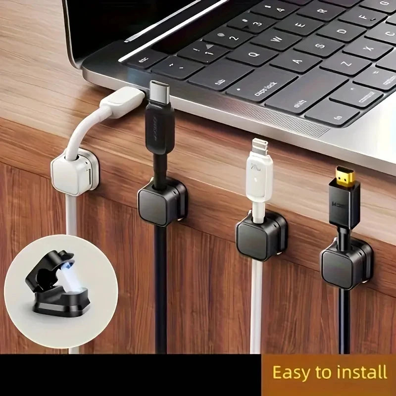 Magnetische Kabel Organizer Clips Halter – Set für Büro - Auto Kabelmanagement