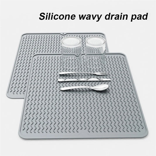 Küchenarbeitsplatte Silikon rutschfest Entwässerung Trockenunterlage faltbar