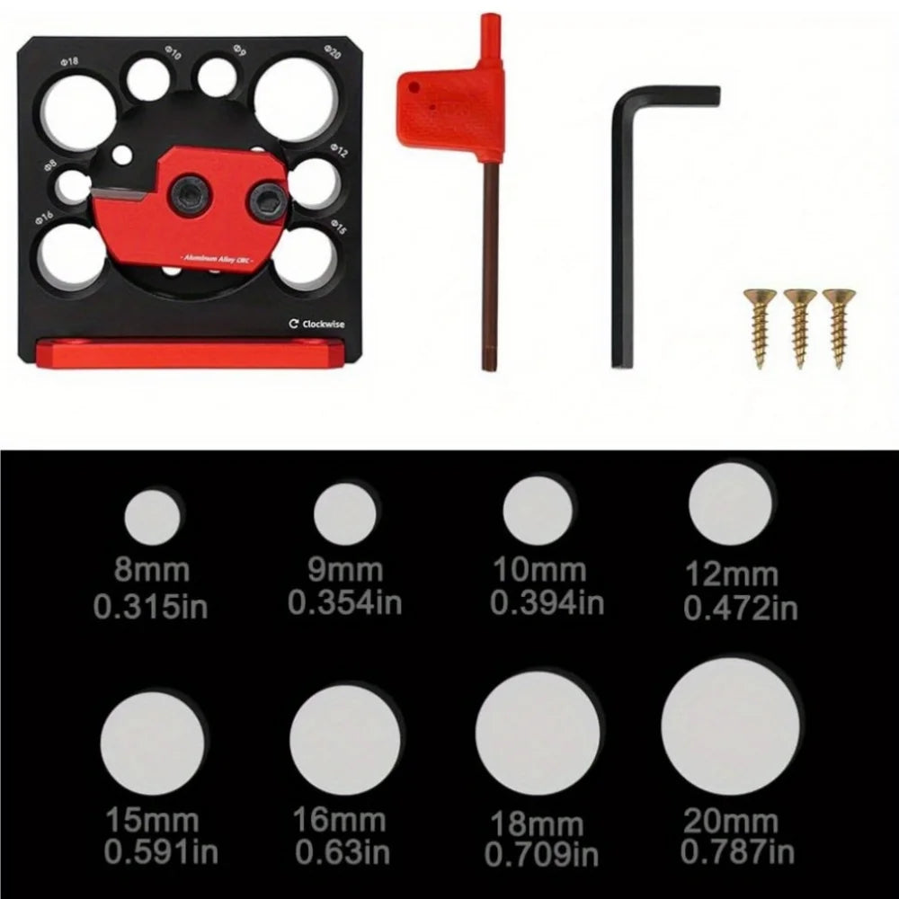 Einstellbarer Dübel Maker Jig 8-20mm für Präzise Holzbearbeitung