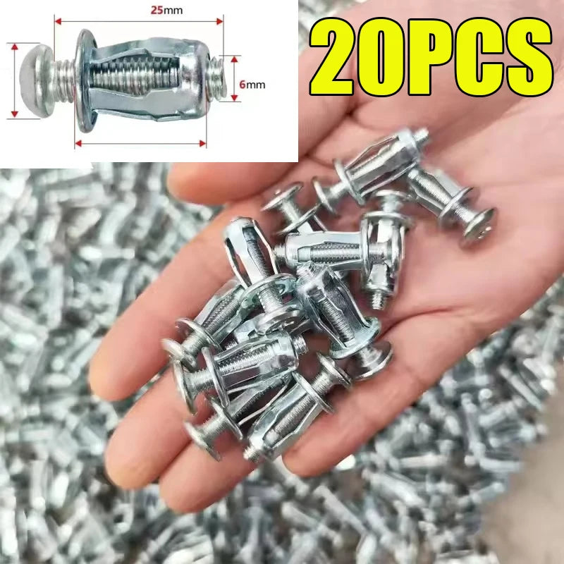 M6x25mm Metall Expansions Anker Schrauben für feste Wandbefestigung DIY Projekte