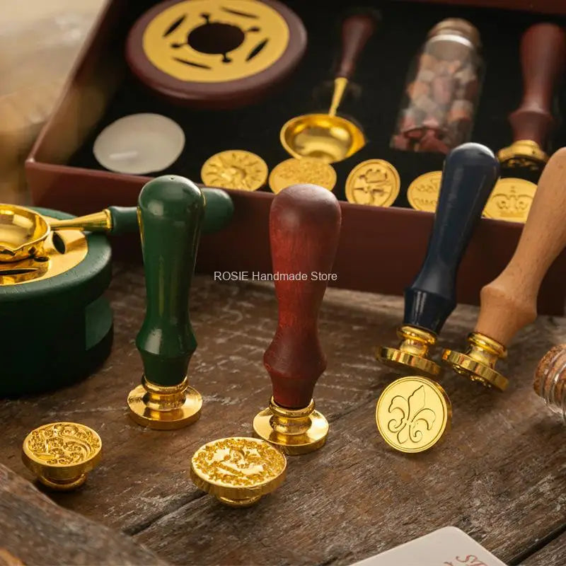 Wachssiegel Stempel Set für DIY Projekte und Hochzeitseinladungen