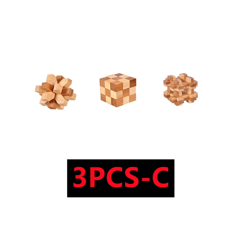 Hölzernes IQ Geduldsspiel 3D Puzzle für Kinder ab 14 Jahren