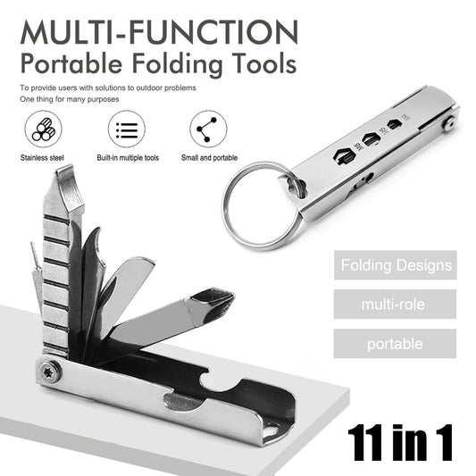 Tragbares Mini Edelstahl Schraubendreher Multitool Schlüssel Flasche Opener-Yabubest - Home & More