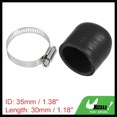 Auto Silikonschlauch Endkappe 6-40 mm Innendurchmesser 30 mm Länge schwarz