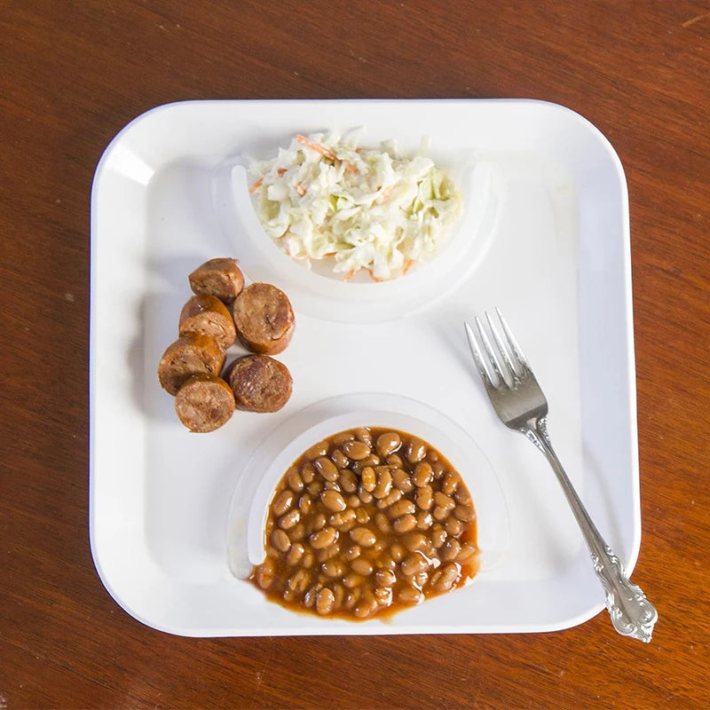 Silikon Lebensmittelseparator Küchenpartition Teiler für Nudeln Fleisch Soße