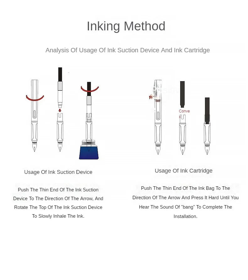 JinHao 9019 Füllfederhalter Transparent Acryl 40 MM Iridium Feder-Yabubest - Home & More