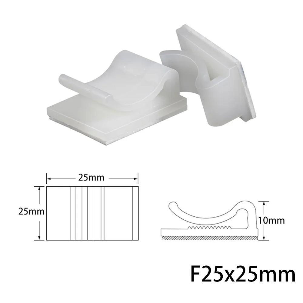 10er Set Kabel Organizer Clips für sauberen Desktop: Maus, Kopfhörer, USB