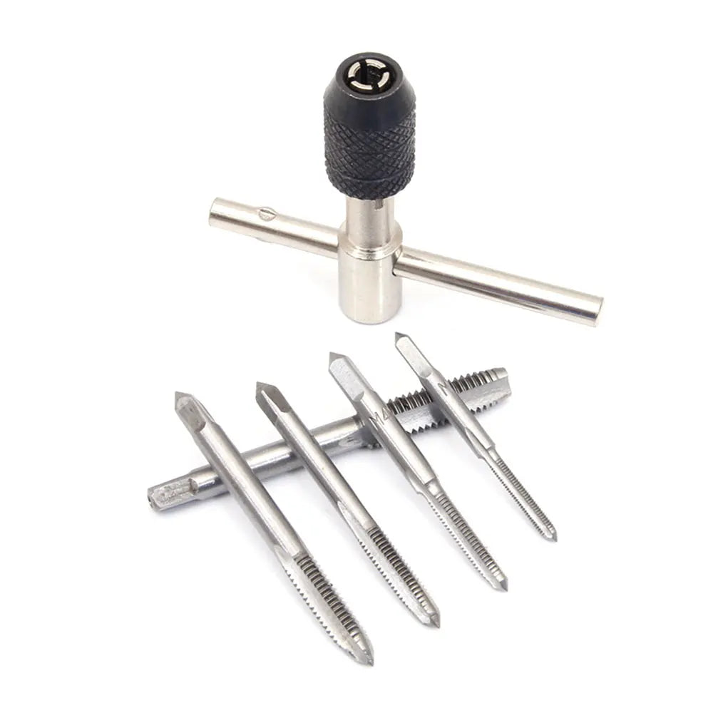 Robustes Gewindeschneid-Set M3-M8 mit T-Griff Schlüssel