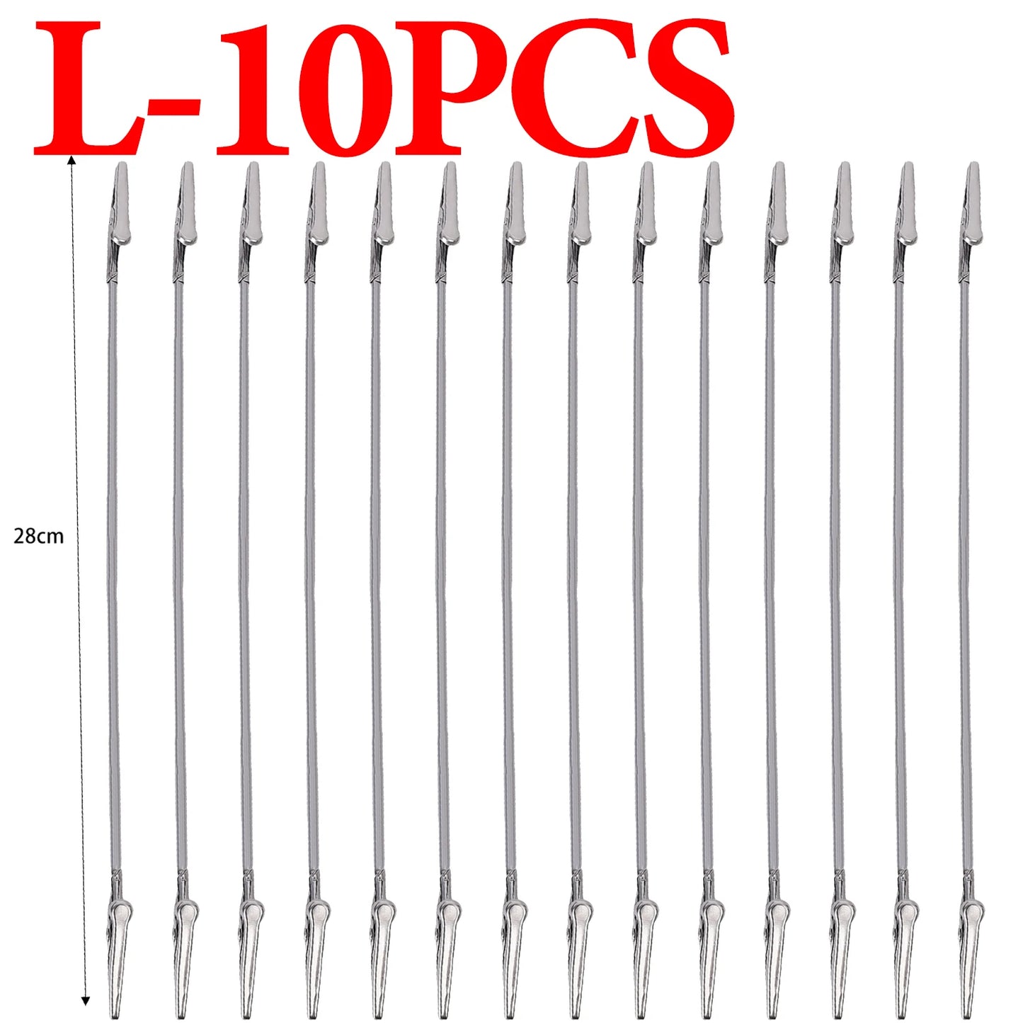 50 Stück Doppelköpfige Flexible Metall Clips Edelstahl Krokodil Clips