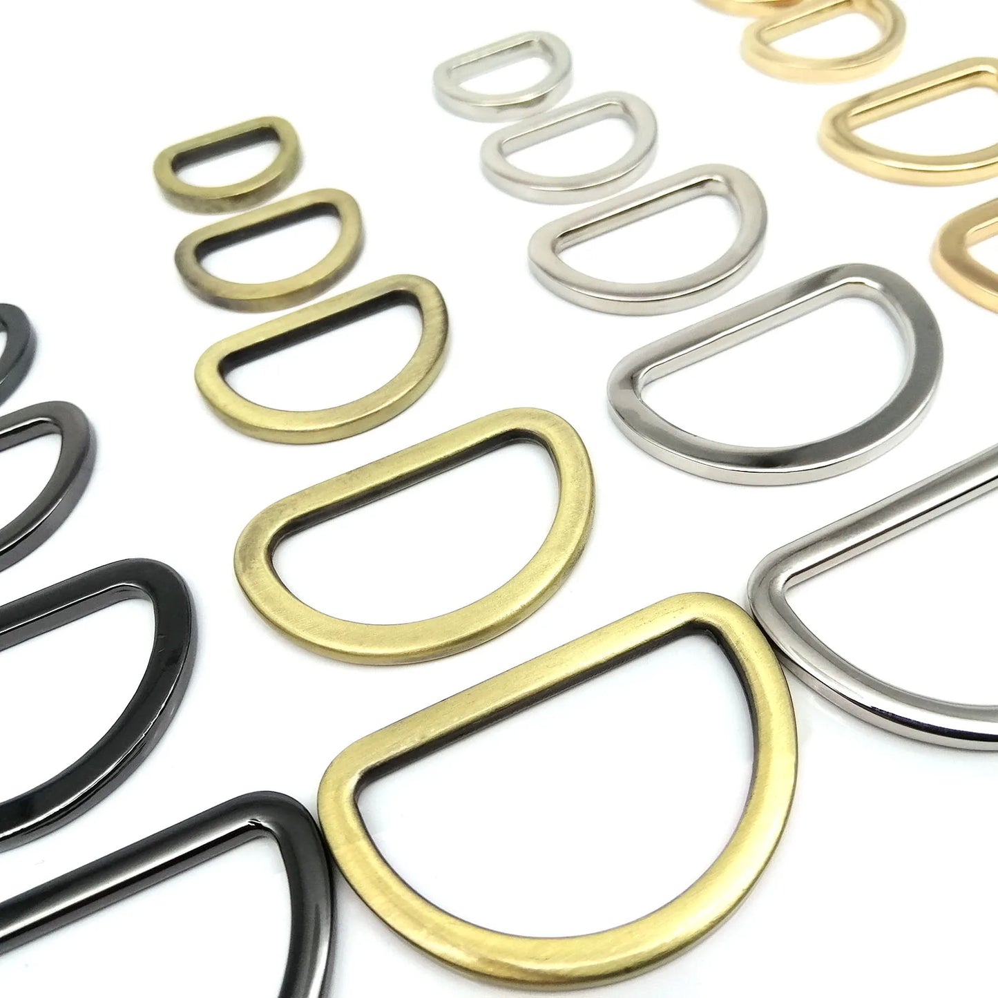 Metall Schnalle 16-38mm für Taschen Gürtel Hundehalsband O D Ring Verschluss