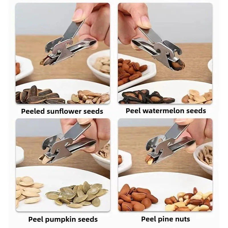 Praktischer Nuss Schäler aus Edelstahl für Zuhause