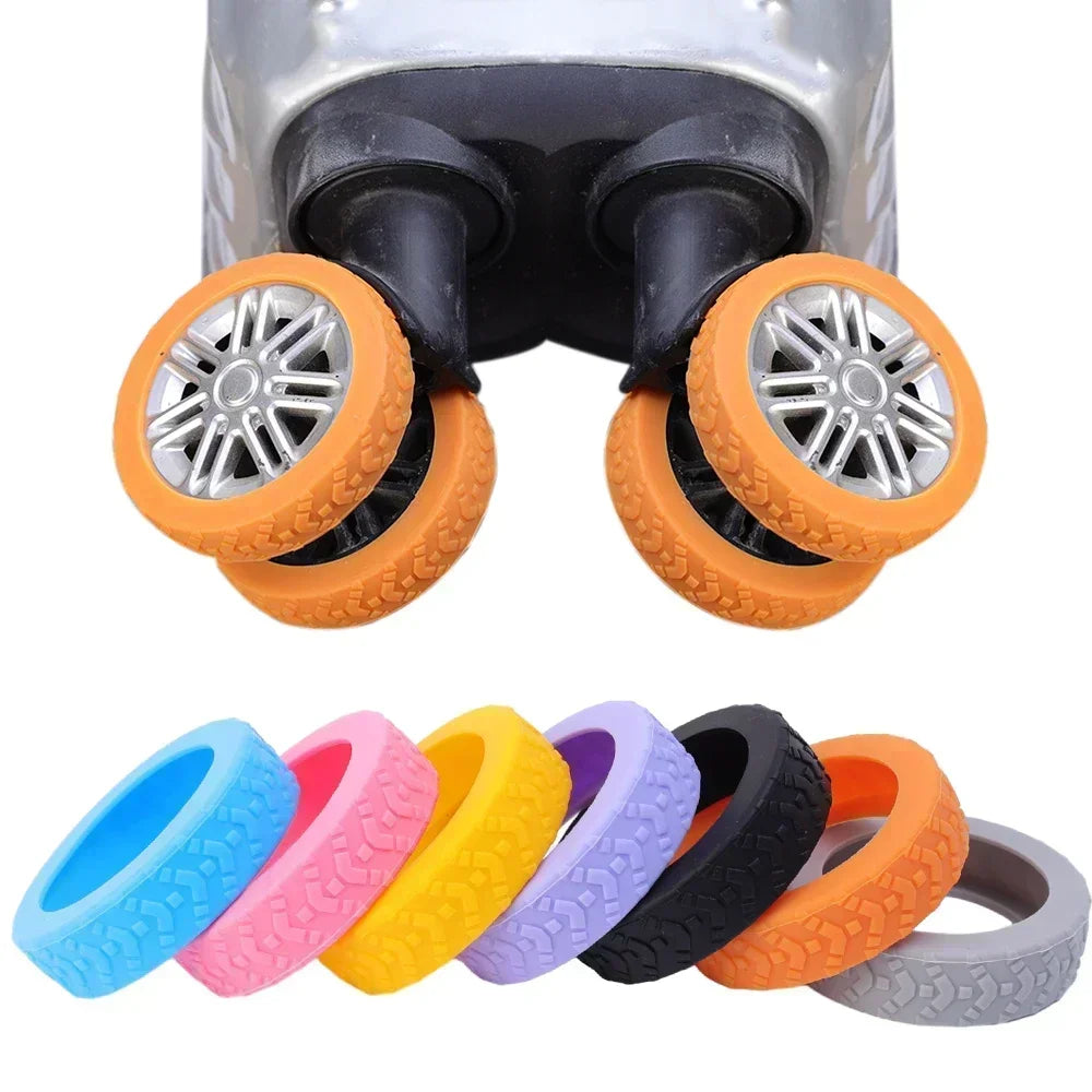 Set mit 24 Silikon Schutzhüllen für Gepäckräder Raddämpfer Reisebedarf-Yabubest - Home & More