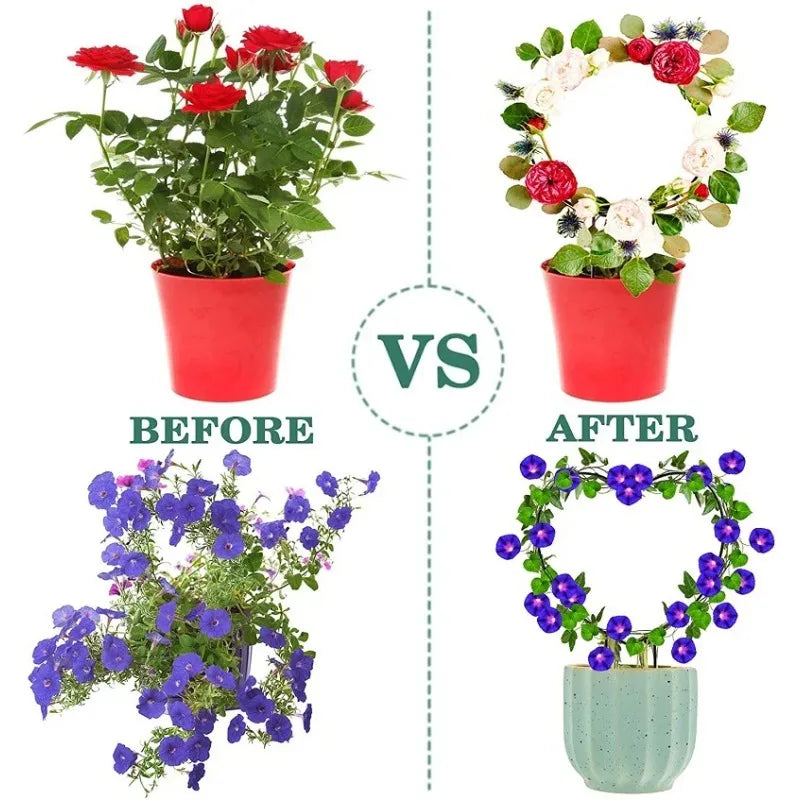 Robuste Rankhilfe aus Metall für Topfpflanzen und Garten