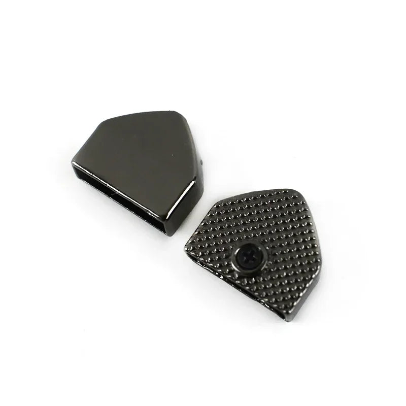 Metall Reißverschlussenden Clip Schnallen Set mit Schrauben für Taschen Gurte DIY 10/20 Stück