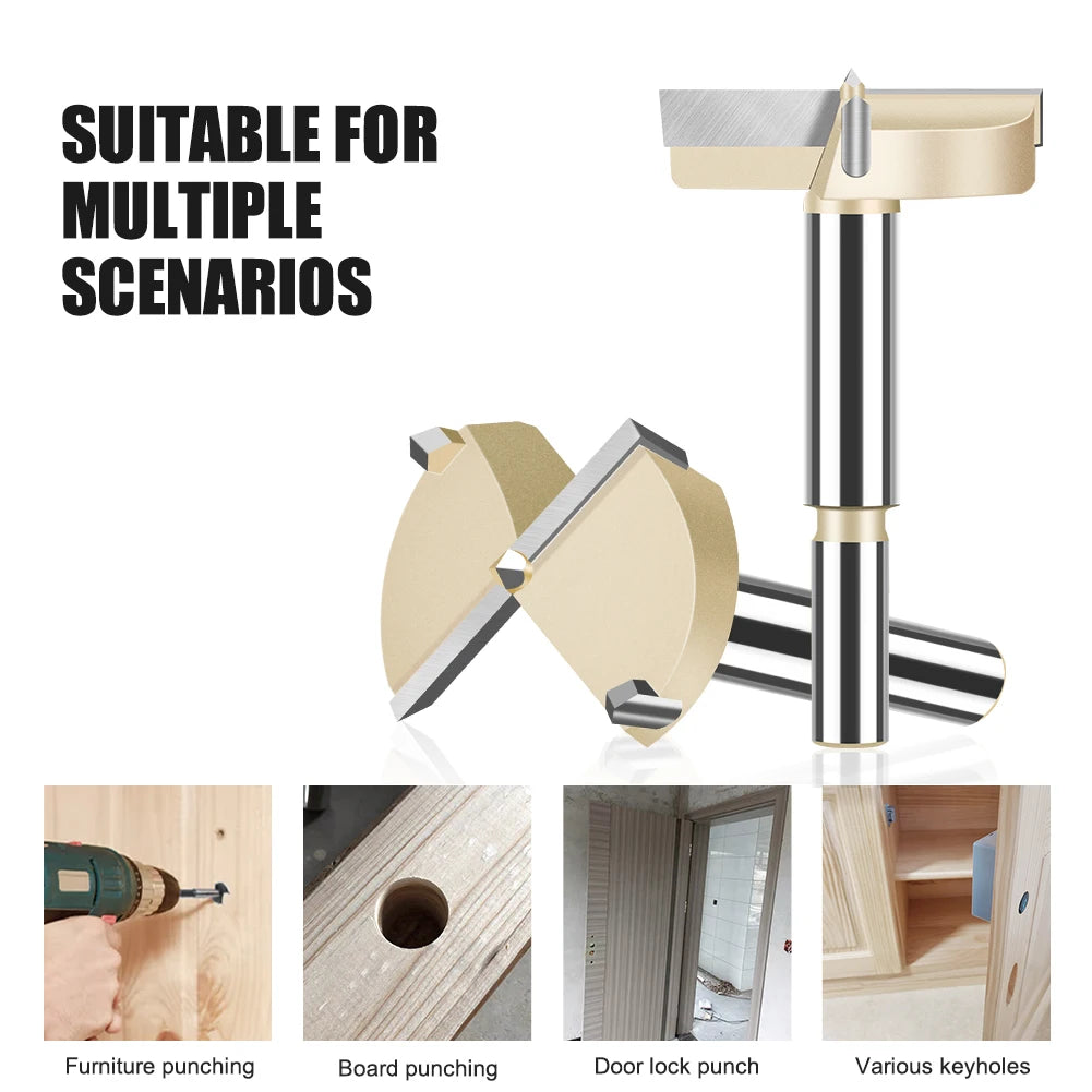 15-60mm Scharnierbohrer Forstner Bohrer Holz mit Wolframkarbid Spitze
