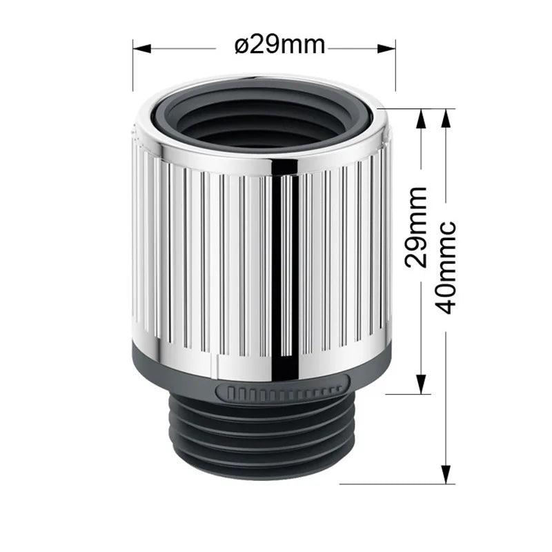 Präzise Wasserflusskontrolle - Wassersparen: Chrom ABS Regler mit G1/2 Anschluss in Silber